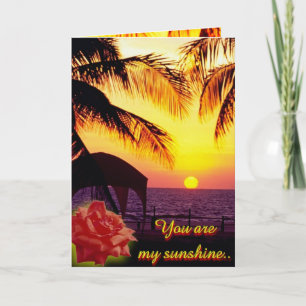 Sunshine Liebe Card Feiertagskarte