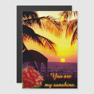Sunshine Liebe Magnetkarte