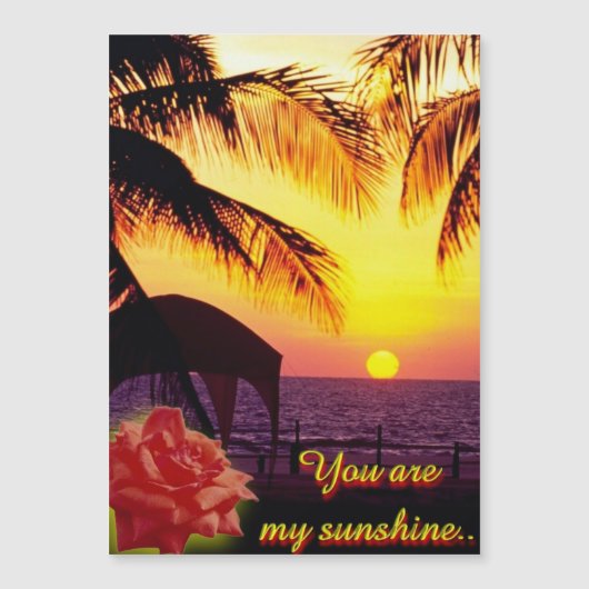 Sunshine Liebe Magnetkarte (Vorderseite)