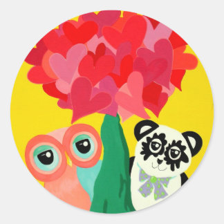 Sunshine Liebe Runder Aufkleber