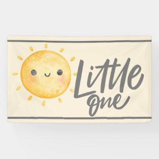 Sunshine Little One Baby Dusche Banner