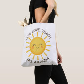 Sunshine Live Love Teach Personalisierte Lehrerin Tasche (Von Nahem)
