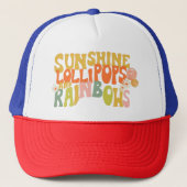 Sunshine Lollipops and Rainbows Cap Truckerkappe (Vorderseite)