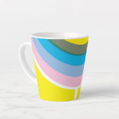 Sunshine, Lollipops und Rainbows Latte Tasse (Linke Ecke)