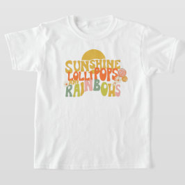 Sunshine Lollipops und Rainbows T-Shirt