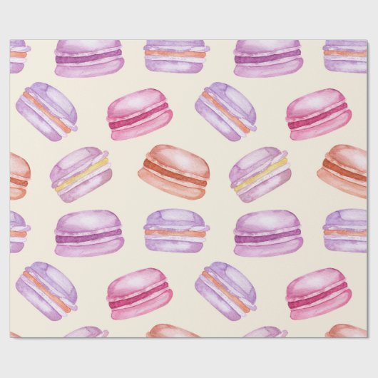Sunshine Macarons Geschenkpapier (Flach)