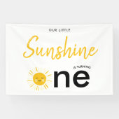 Sunshine macht eine Geburtstagsparty Banner (Horizontal)