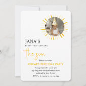 Sunshine macht eine Geburtstagsparty Einladung (Vorderseite)