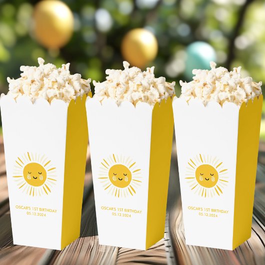 Sunshine macht eine Geburtstagsparty Geschenkschachtel