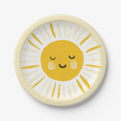 Sunshine macht eine Geburtstagsparty Pappteller (Vorderseite)