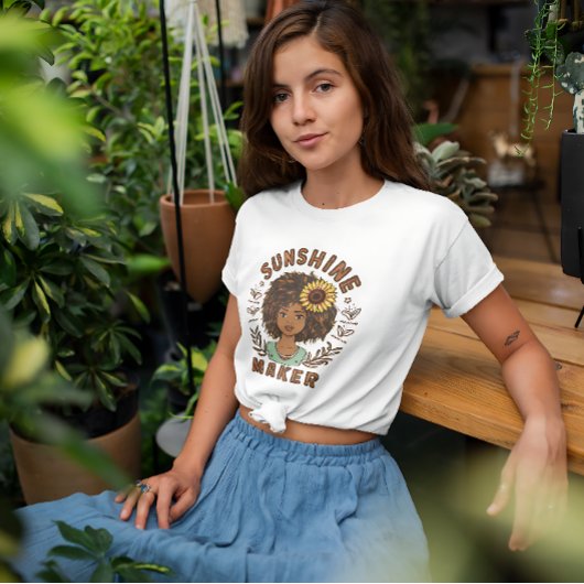 Sunshine Maker Boho Stil T-Shirt