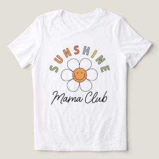 Sunshine Mama Club Retro Groovy Muttertagsgeschenk Tri-Blend Shirt