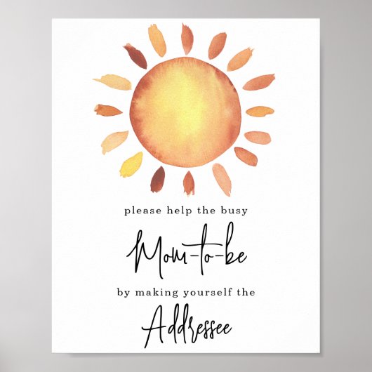 Sunshine-Mama Poster (Vorne)