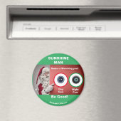 SUNSHINE MAN SANTA beobachtet Magnet (In Situ (Geschirrspüler))