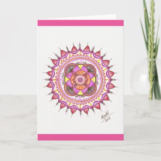Sunshine Mandala Karte (Vorderseite)