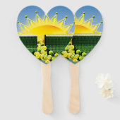 SUNSHINE MATCH Accent Pillow Fächer (Vorne und Hinten)