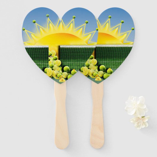 SUNSHINE MATCH Accent Pillow Fächer (Vorne und Hinten)