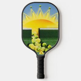 SUNSHINE MATCH Accent Pillow Pickleball Schläger