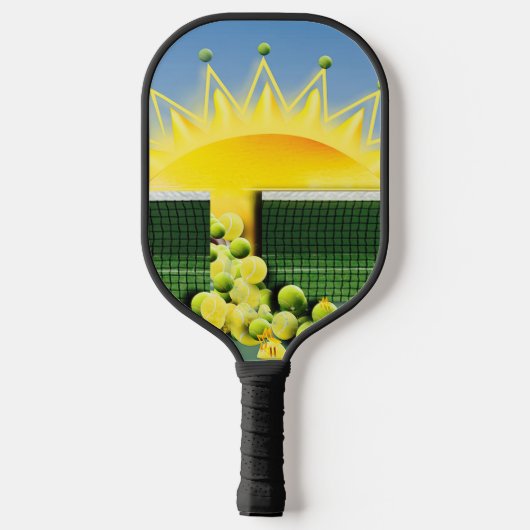 SUNSHINE MATCH Accent Pillow Pickleball Schläger (Rückseite)