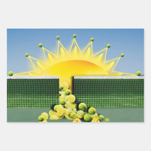 SUNSHINE MATCH GESCHENKPAPIER SET (Vorderseite)