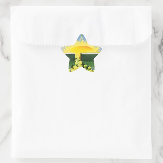 SUNSHINE MATCH Stern-Aufkleber (Tasche)