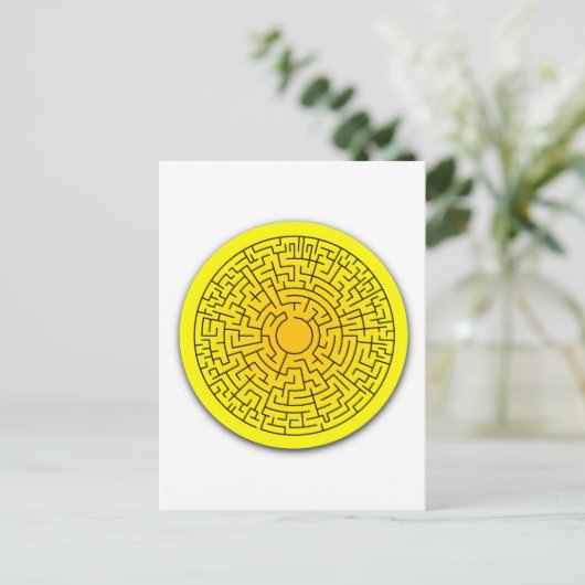 Sunshine Maze Postkarte (Stehend Vorderseite)