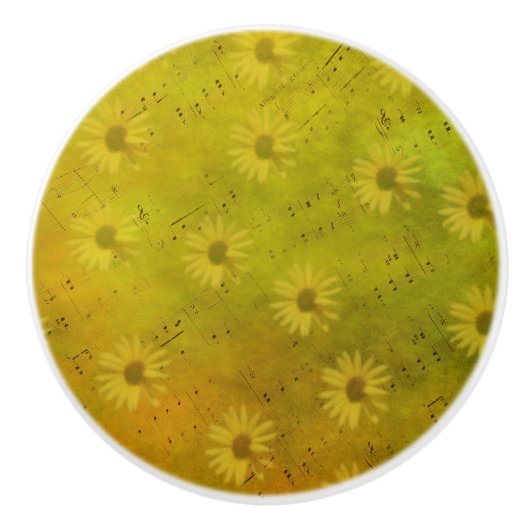 Sunshine Mixed Media Keramikknauf (Vorderseite)