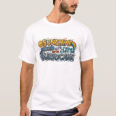 Sunshine Mixed With A Little Hurricane Funny Comic T-Shirt (Vorderseite)