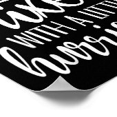 Sunshine Mixed With A Little Hurricane, Funny Quot Poster (Ecke)