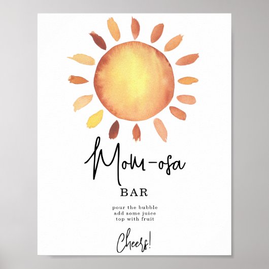 Sunshine mOM-osa Bar Poster (Vorne)