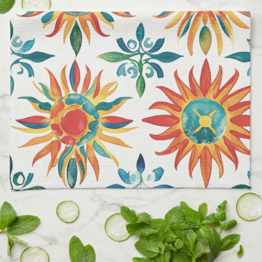 Sunshine Motif Geschirrtuch (Gefaltet)