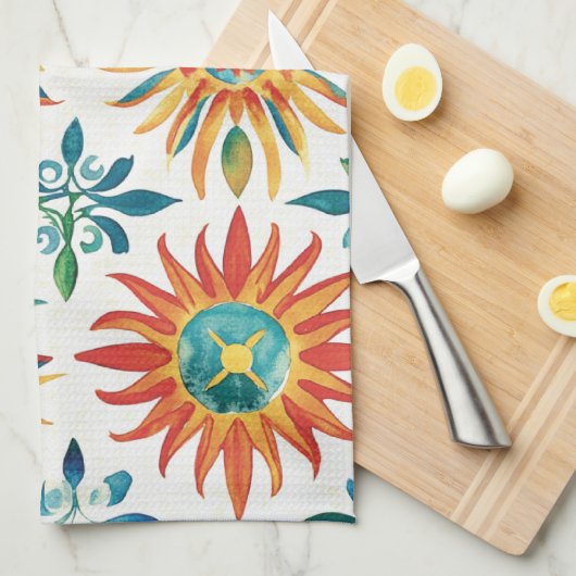 Sunshine Motif Geschirrtuch (Viertel Falte)