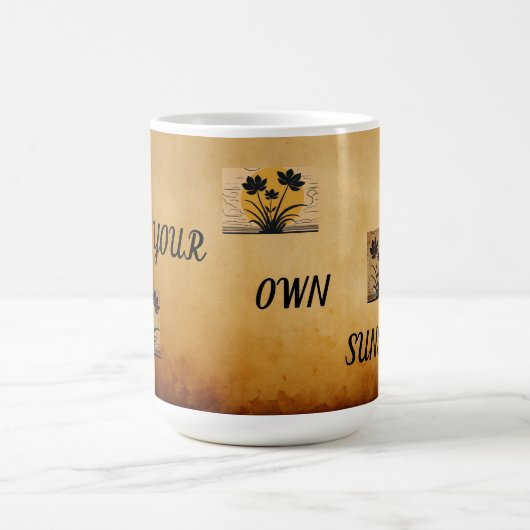 Sunshine Motivierend Designer Tasse (Mittel)