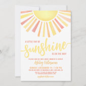Sunshine Mute Gender Neutral Sun Baby Dusche Einladung (Vorderseite)