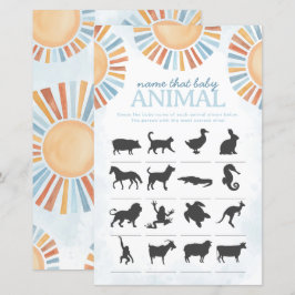 Sunshine Name, Baby Animal Duwer Game