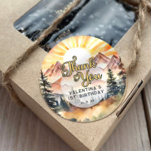 Sunshine Nature Mountains Geburtstagsparty Danke