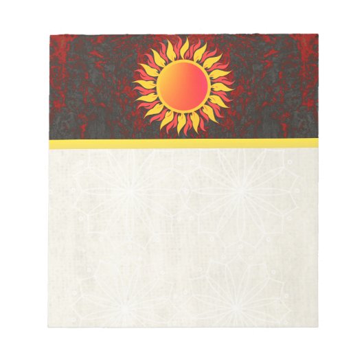 Sunshine Notizblock (Vorderseite)