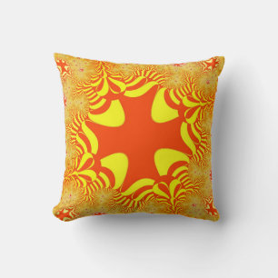Sunshine Orange Cross Kissen