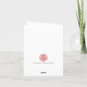 Sunshine Original Art Gerbera Daisy Blume senden Karte (Rückseite)