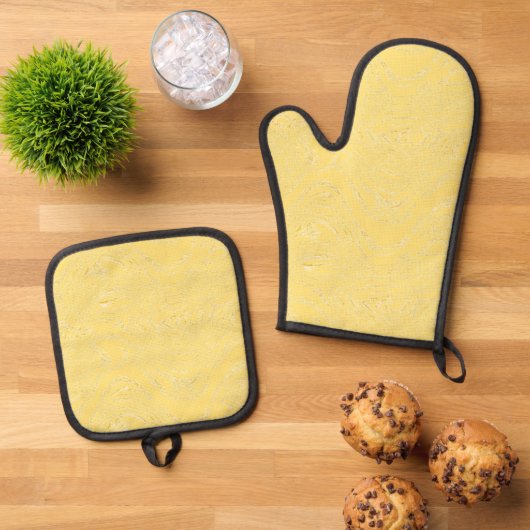Sunshine Oven Mitt and Pot Holders Ofenhandschuh & Topflappen-Set (Oben Unten)