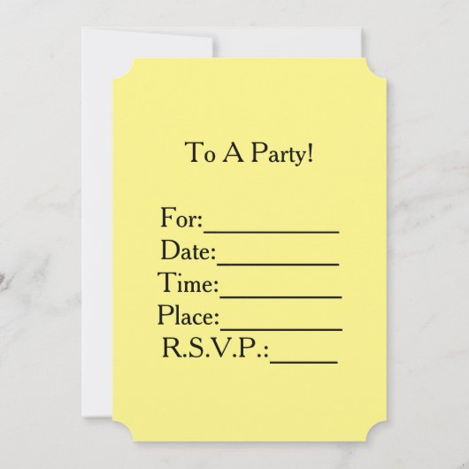 Sunshine Party Einladung (Rückseite)