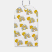 Sunshine Pastel Rainbow Baby Dusche Gefallen Geschenkanhänger (Rückseite)