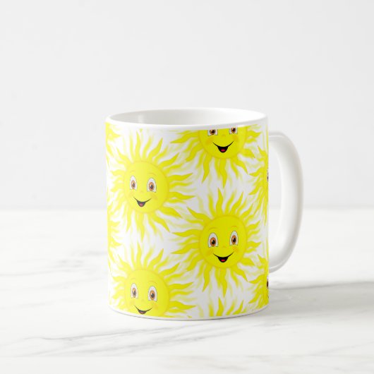 Sunshine Pattern Baby Kaffeetasse (VorderseiteRechts)