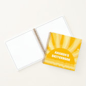 Sunshine Personalisiert Kids Sketchbook Notebook Notizblock (Innenseite)