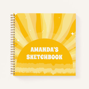 Sunshine Personalisiert Kids Sketchbook Notebook Notizblock