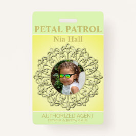 Sunshine Petal Patrol Flower Abzeichen Ausweis