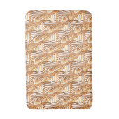 Sunshine Pfauenfeathers Art Nouveau Design Badematte (Vorderseite Vertikal)