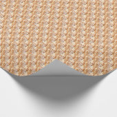 Sunshine Pfauenfeathers Art Nouveau Design Geschenkpapier (Ecke)