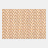 Sunshine Pfauenfeathers Art Nouveau Design Geschenkpapier Set (Vorderseite 3)