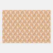 Sunshine Pfauenfeathers Art Nouveau Design Geschenkpapier Set (Vorderseite 2)